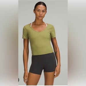 LULULEMON ALIGN V NECK SHORT SLEEVES TOP TEE